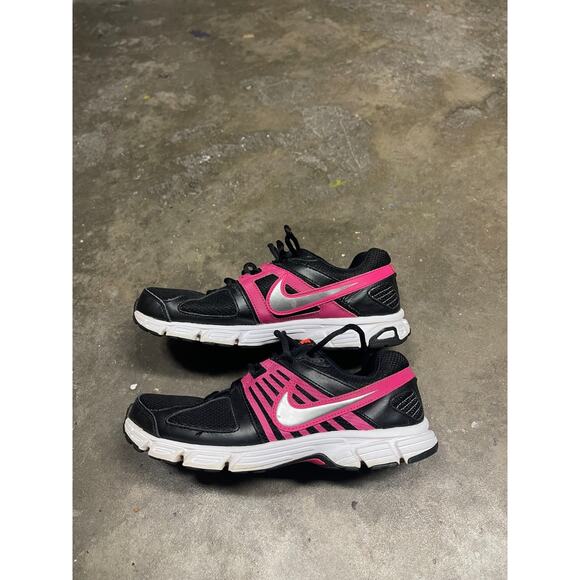 Nike Downshifter 5 543165-004 Womens Black Pink Running Sneakers Size 8.5 - Picture 1 of 6